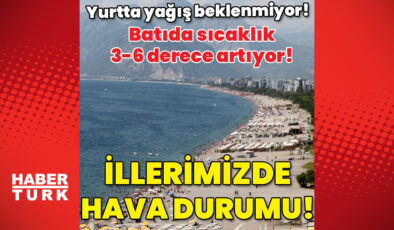 Hava durumu son dakika | Sıcaklıklar artıyor! İllerimizde hava durumu! – Hafta sonu hava nasıl olacak, hava durumu İstanbul, hava durumu Ankara