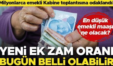 Son dakika… Milyonlarca emekli Kabine toplantısına odaklandı! Yeni zam oranı bugün belli olabilir