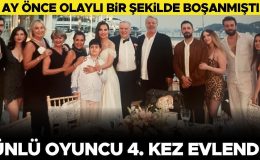 5 ay önce boşanmıştı… Ünlü oyuncu 4. kez evlendi!
