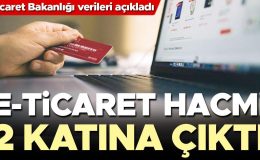 E-ticaret hacmi 2 katına çıktı