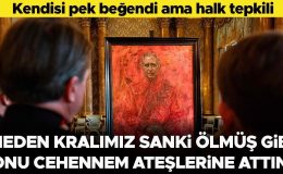 Kral ilk resmi portresini dünyaya kendi tanıttı… Sosyal medya ayağa kalktı: Tıpkı cehennem ateşiyle yanıyor gibi!