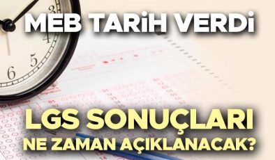 LGS SINAV SONUÇLARI TARİHİ 2024 | LGS sonuçları ne zaman açıklanacak, kaç günde açıklanır? MEB tarih verdi! LGS sınav sonucu sorgulama ekranı bilgisi!