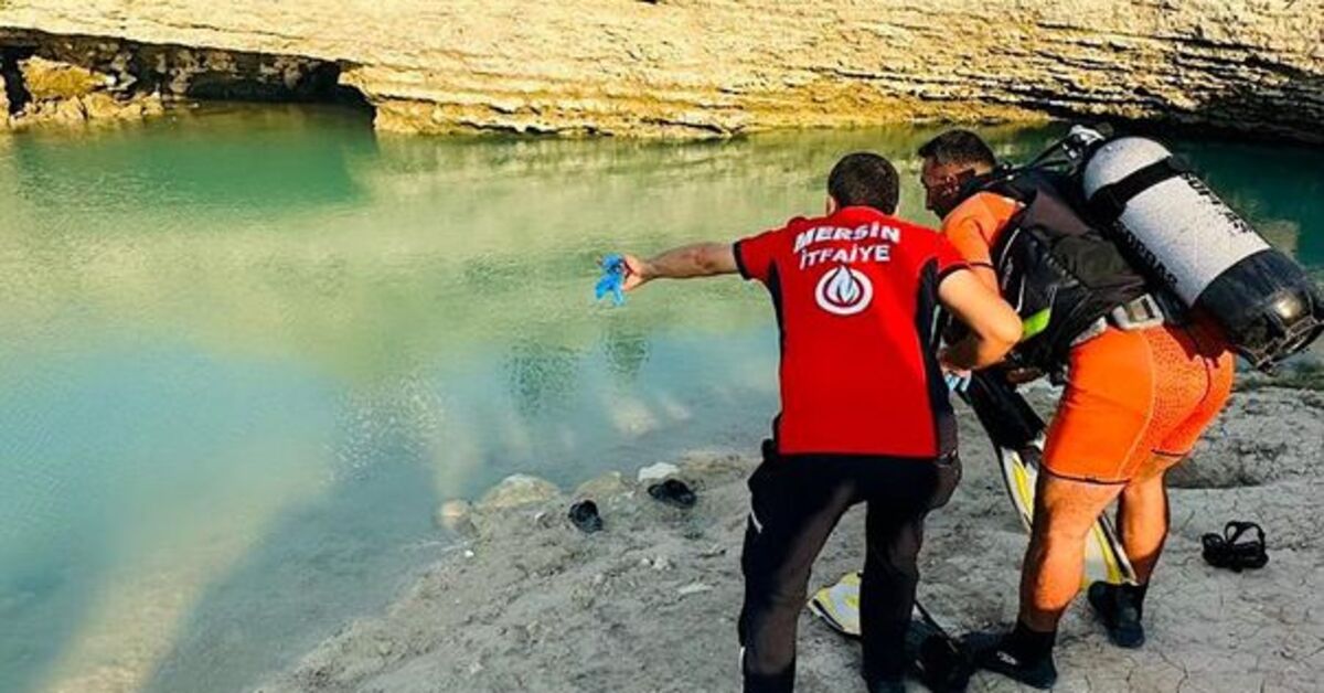 Baraj gölüne giren genç boğuldu